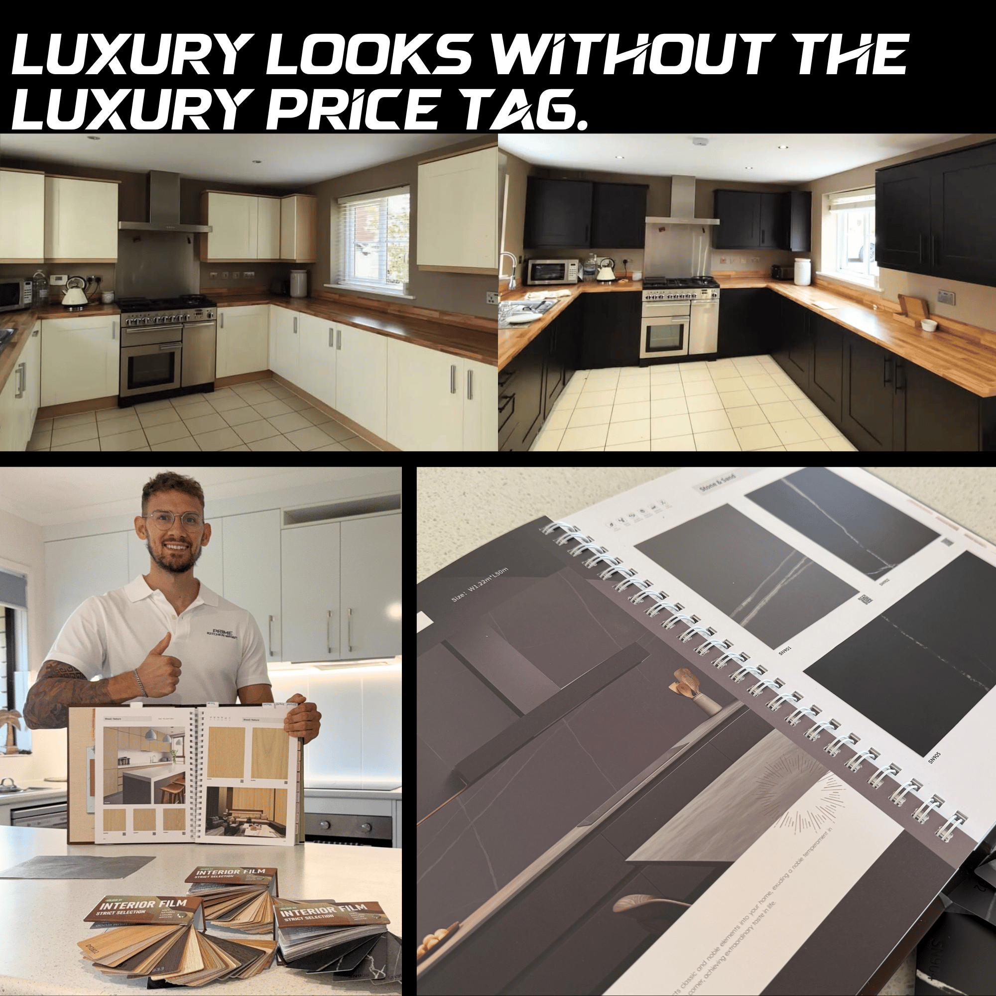 Prime Wraps Prime Kitchen Wraps - Kitchen Vinyl Wrapping Services Brisbane